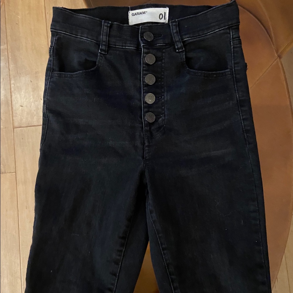 High waisted skinny jeans